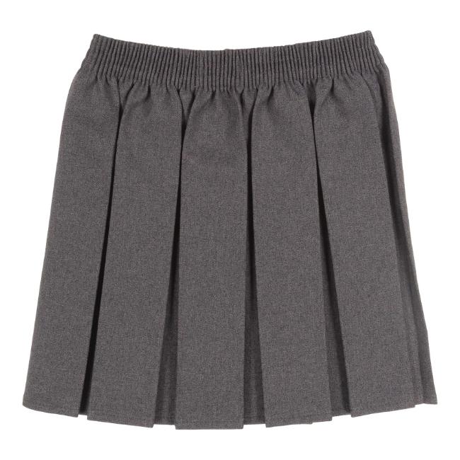 Picture of Schoolwear Girls Box Pleats Skirt - Grey