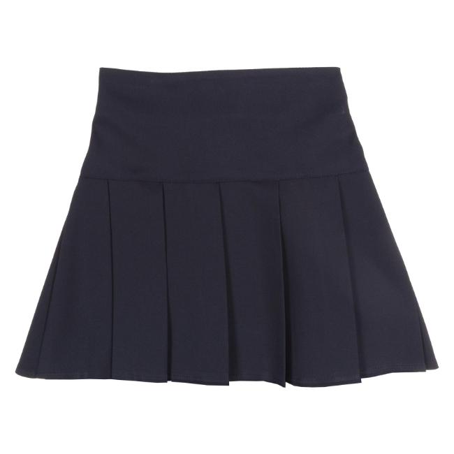 Picture of Schoolwear Girls Fan Pleats Skirt - Navy