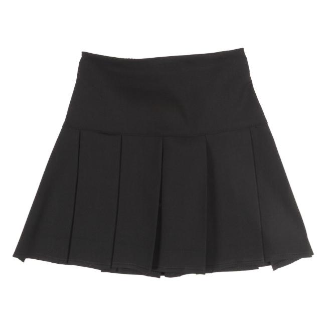 Picture of Schoolwear Girls Fan Pleats Skirt - Black