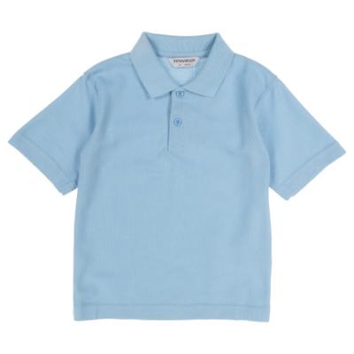 Picture of Schoolwear Girls Short Sleeve Polo Shirt - Sky Blue
