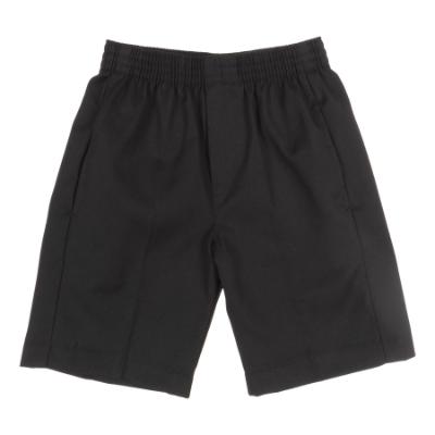 Picture of Schoolwear Boys Fully Elasticated Slim Fit Shorts - Black