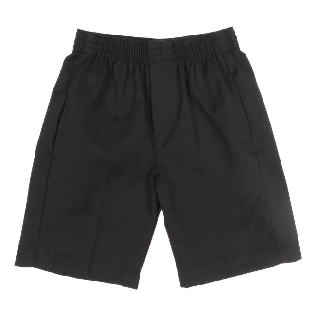 Picture of Schoolwear Boys Fully Elasticated Slim Fit Shorts - Black