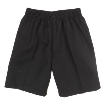 Picture of Schoolwear Boys Fully Elasticated Slim Fit Shorts - Black