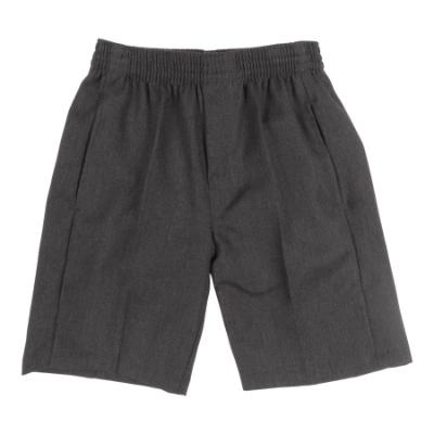 Picture of Schoolwear Boys Fully Elasticated Slim Fit Shorts - Grey