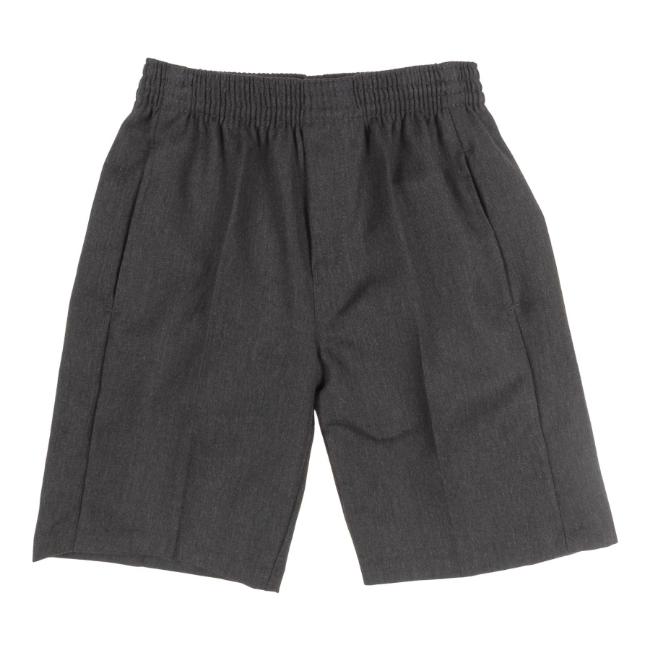 Picture of Schoolwear Boys Fully Elasticated Slim Fit Shorts - Grey
