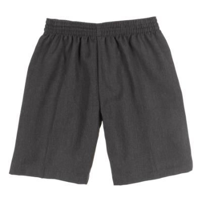 Picture of Schoolwear Boys Fully Elasticated Slim Fit Shorts - Grey