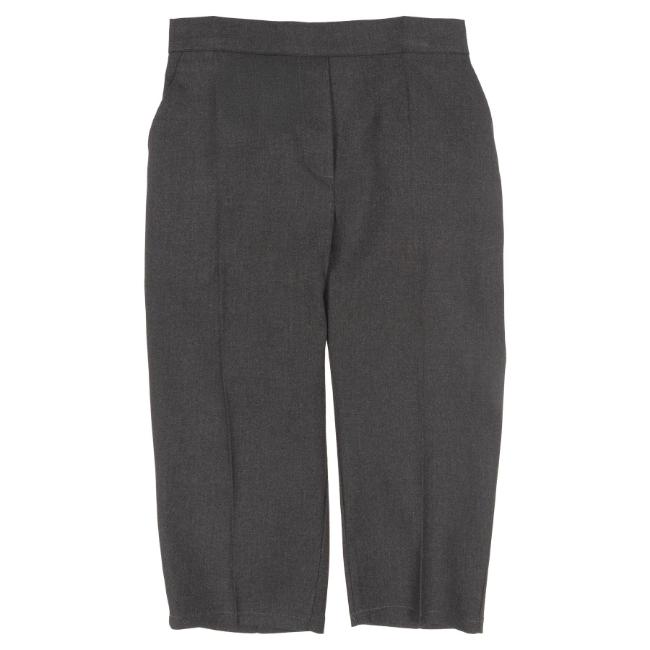 Picture of Schoolwear Girls Regular Fit Stretch Trousers - Grey