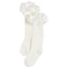 Picture of PRE ORDER Caramelo Kids Girls Ruffle Ribbon Knee High Socks - White