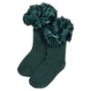 Picture of PRE ORDER Caramelo Kids Girls Satin Ribbon Ankle Socks - Bottle Green