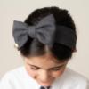 Picture of PRE ORDER Caramelo Kids Girls School Hair Bow Headband - Grey