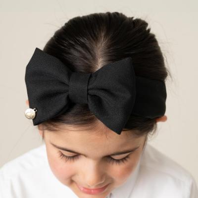 Picture of PRE ORDER Caramelo Kids Girls School Hair Bow Headband - Black
