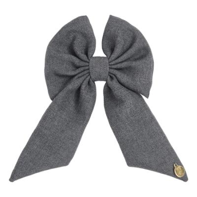 Picture of PRE ORDER Caramelo Kids Girls School Hair Clip Bow - Grey
