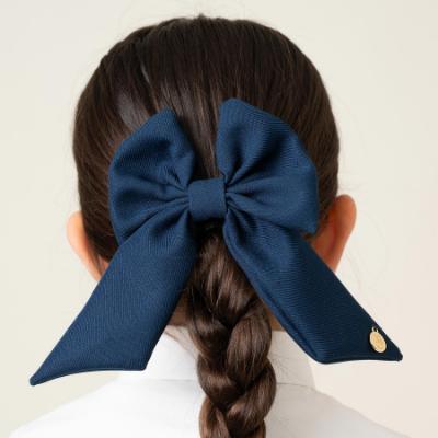 Picture of PRE ORDER Caramelo Kids Girls School Hair Clip Bow - Navy