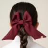 Picture of PRE ORDER Caramelo Kids Girls School Hair Clip Bow - Maroon Burgundy