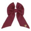 Picture of PRE ORDER Caramelo Kids Girls School Hair Clip Bow - Maroon Burgundy