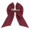 Picture of PRE ORDER Caramelo Kids Girls School Hair Clip Bow - Maroon Burgundy