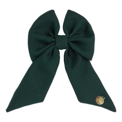 Picture of PRE ORDER Caramelo Kids Girls School Hair Clip Bow - Bottle Green