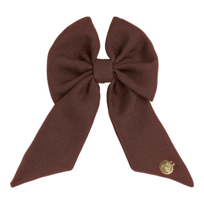 Picture of PRE ORDER Caramelo Kids Girls School Hair Clip Bow - Brown
