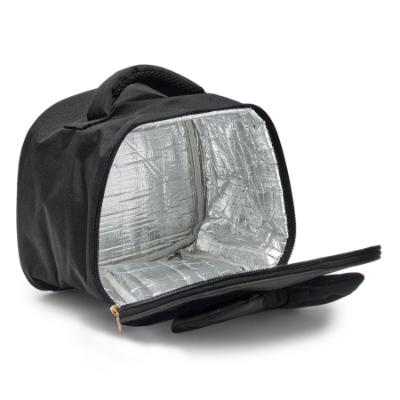 Picture of PRE ORDER Caramelo Kids Glitter Lunch Box With Padded Bow - Black Glitter
