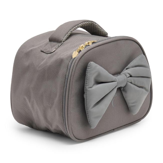 Picture of PRE ORDER Caramelo Kids Lunch Box With Contrasting Padded Bow - Grey