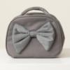 Picture of PRE ORDER Caramelo Kids Lunch Box With Contrasting Padded Bow - Grey
