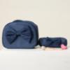 Picture of PRE ORDER Caramelo Kids Lunch Box With Contrasting Padded Bow - Navy