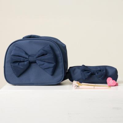 Picture of PRE ORDER Caramelo Kids Lunch Box With Contrasting Padded Bow - Navy