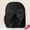 Picture of PRE ORDER Caramelo Kids School Bag With Contrasting Bow - Black