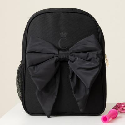 Picture of PRE ORDER Caramelo Kids School Bag With Contrasting Bow - Black
