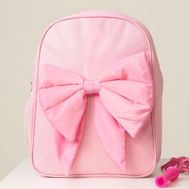 Picture of PRE ORDER Caramelo Kids School Bag With Contrasting Bow - Pink