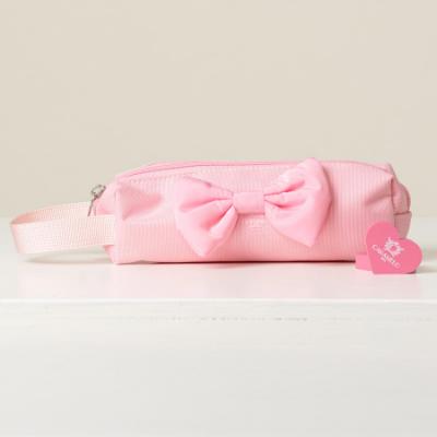 Picture of PRE ORDER Caramelo Kids Pencil Case With Contrasting Padded Bow - Pink
