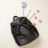 Picture of PRE ORDER Caramelo Kids Glitter School Bag With Bow - Black Glitter