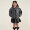 Picture of PRE ORDER Caramelo Kids Girls Hooded Short Coat With Frill - Grey