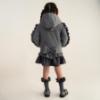 Picture of PRE ORDER Caramelo Kids Girls Hooded Short Coat With Frill - Grey