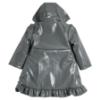 Picture of PRE ORDER Caramelo Kids Girls Hooded Rain Mac With Bows & Frill - Grey