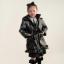 Picture of PRE ORDER Caramelo Kids Girls Hooded Rain Mac With Bows & Frill - Black