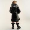 Picture of PRE ORDER Caramelo Kids Girls Hooded Rain Mac With Bows & Frill - Black