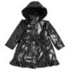 Picture of PRE ORDER Caramelo Kids Girls Hooded Rain Mac With Bows & Frill - Black
