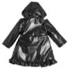 Picture of PRE ORDER Caramelo Kids Girls Hooded Rain Mac With Bows & Frill - Black