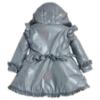 Picture of PRE ORDER Caramelo Kids Girls Fur Trim Hooded Peplum Coat - Grey