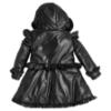 Picture of PRE ORDER Caramelo Kids Girls Fur Trim Hooded Peplum Coat - Black