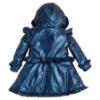 Picture of PRE ORDER Caramelo Kids Girls Fur Trim Hooded Peplum Coat - Navy