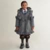 Picture of PRE ORDER Caramelo Kids Girls Frill Detail Skirted Coat - Grey