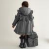 Picture of Caramelo Kids Girls Frill Detail Skirted Coat - Grey