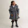 Picture of PRE ORDER Caramelo Kids Girls Frill Detail Skirted Coat - Grey