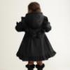 Picture of PRE ORDER Caramelo Kids Girls Frill Detail Skirted Coat - Black
