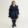 Picture of PRE ORDER Caramelo Kids Girls Frill Detail Skirted Coat - Navy