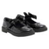 Picture of PRE ORDER Caramelo Kids Girls Satin Bow Mary Jane School Shoes - Black