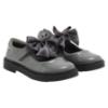 Picture of PRE ORDER Caramelo Kids Girls Satin Bow Mary Jane School Shoes - Grey