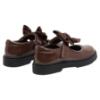Picture of PRE ORDER Caramelo Kids Girls Satin Bow Mary Jane School Shoes - Brown